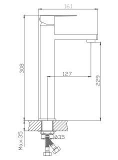 Смеситель для раковины Haiba HB11803 сатин